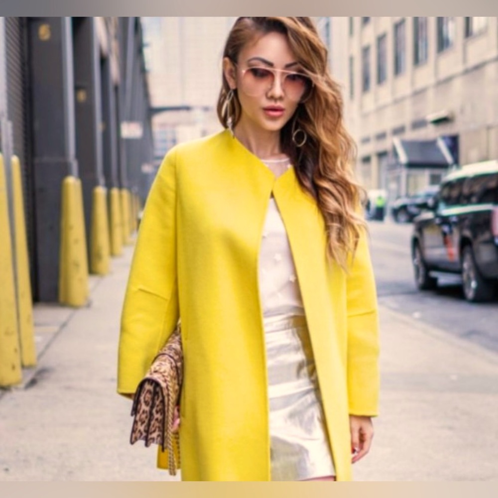 ZARA YELLOW BEAUTIFUL COAT